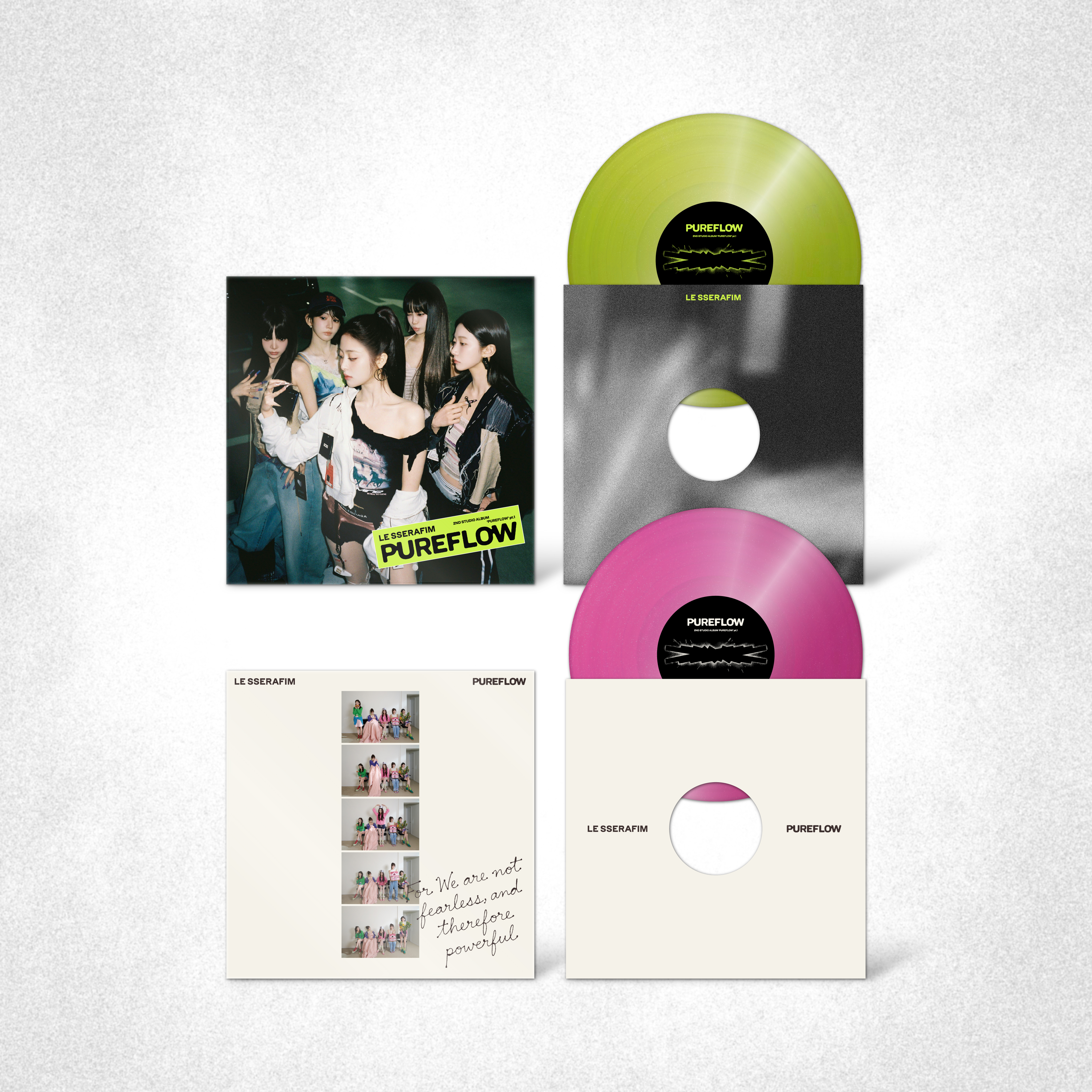 LE SSERAFIM 2nd Studio Album 'PUREFLOW' pt.1 Vinyl | MAKESTAR